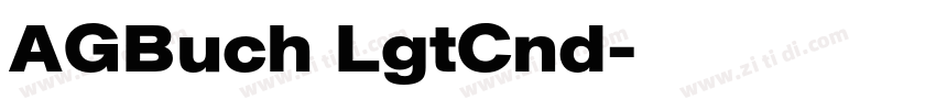 AGBuch LgtCnd字体转换